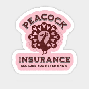 Peacock Insurance Sticker